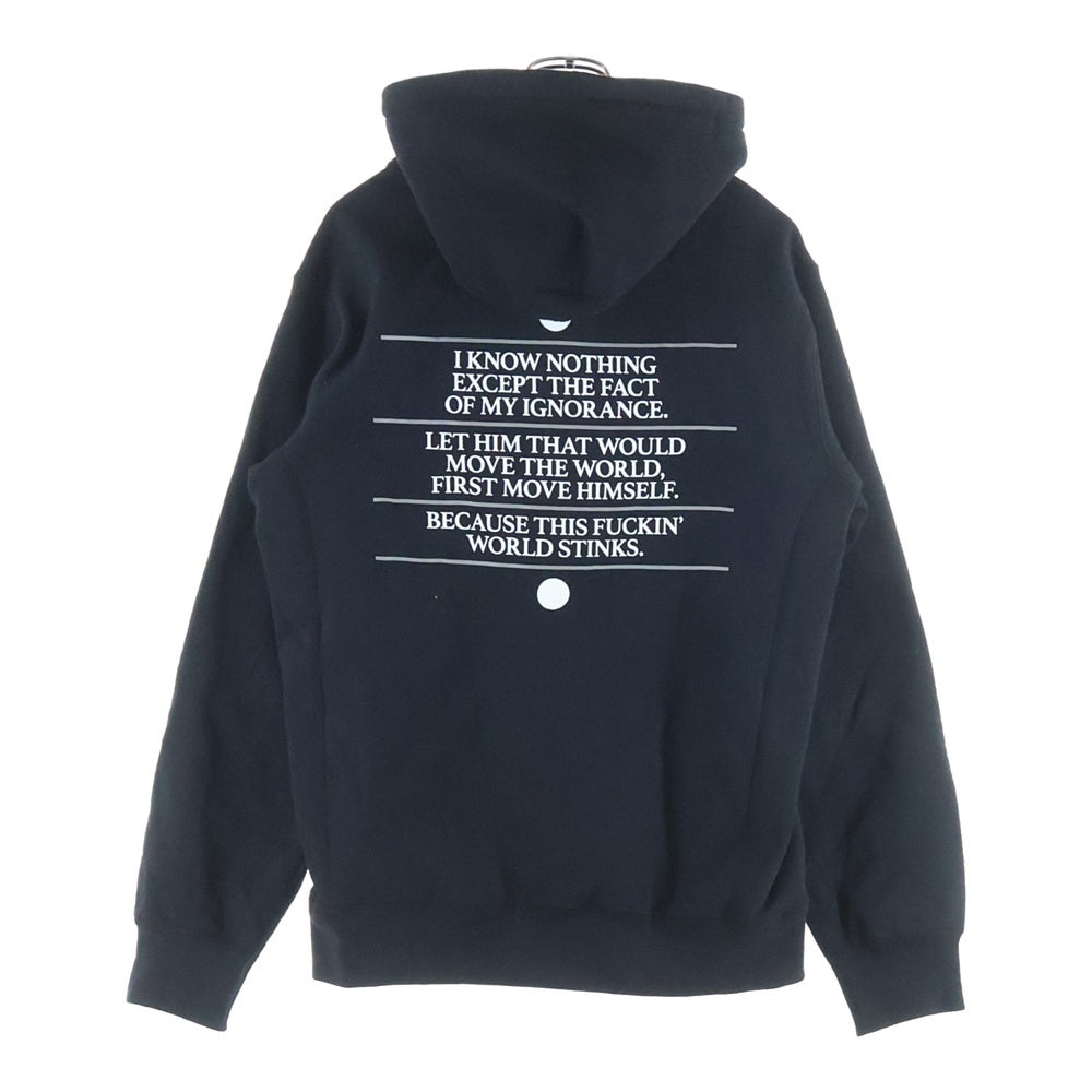 SUPREME(シュプリーム) 19SS Know Thyself Hooded Sweatshirt ノーゼイセルフ プルオーバースウェットシャツ パーカー ブラック
