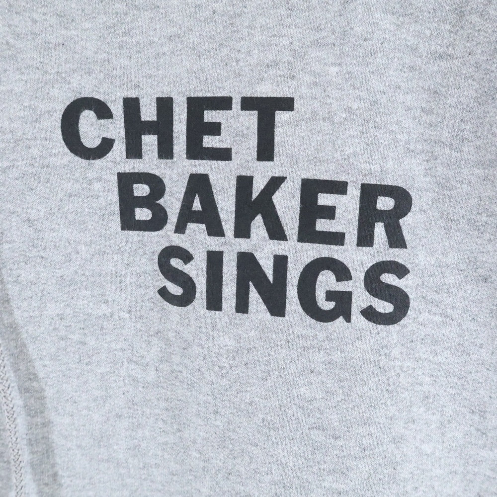 WACKO MARIA(ワコマリア) 24AW ×CHET BAKER HOODED SWEAT SHIRT チェットベイカー プルオーバースウェットシャツ パーカー グレー CHETBAKER-WM-SS07