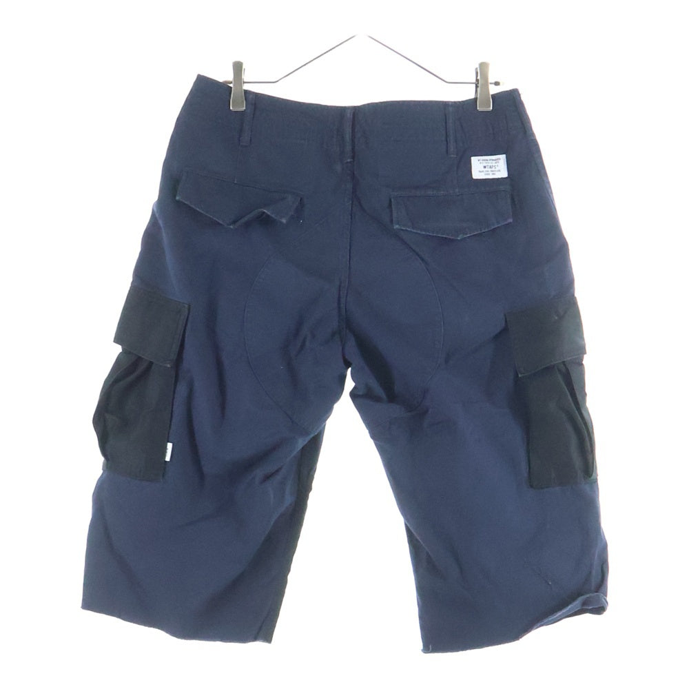 WTAPS(ダブルタップス) 18SS JUNGLE CHOPPED/SHORTS.COTTON.RIPSTOP ジャングルチョップド リップストップ コットンカーゴショーツ ネイビー 181GWDT-PTM05