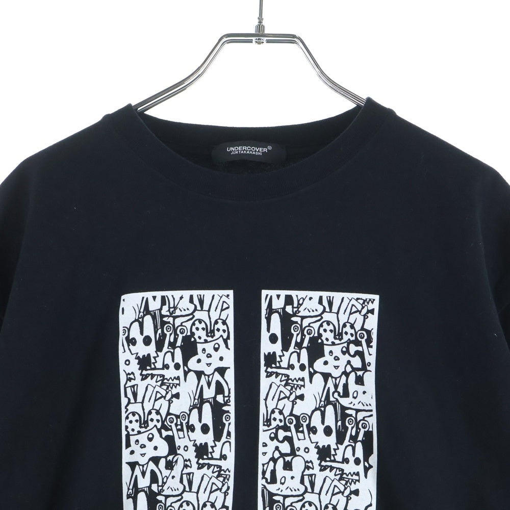 UNDERCOVER(アンダーカバー) 25SS フロントロゴプリント クルーネック半袖Tシャツ カットソー ブラック UC1E9811