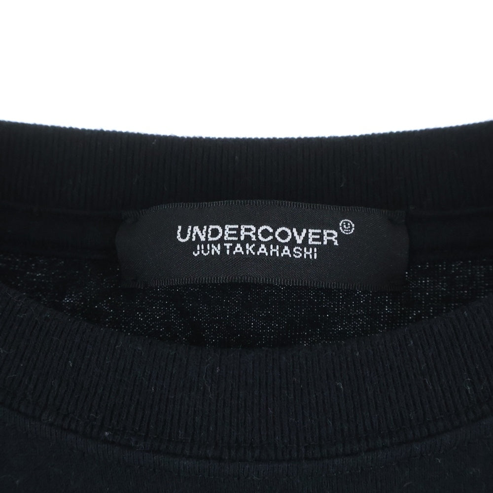 UNDERCOVER(アンダーカバー) 25SS フロントロゴプリント クルーネック半袖Tシャツ カットソー ブラック UC1E9811