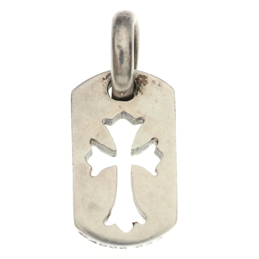 CHROME HEARTS(クロムハーツ) DT TNY CO CRS タイニーカットアウトクロスドッグタグ チャーム ペンダントトップ シルバー BCA252