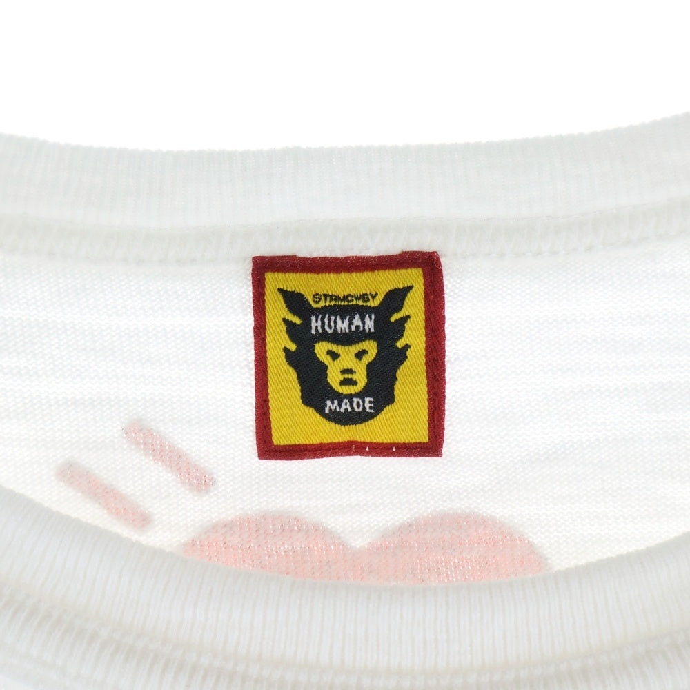 HUMAN MADE(ヒューマンメイド) 21SS ×KAWS カウズ ロゴプリント 半袖Tシャツ カットソー ホワイト