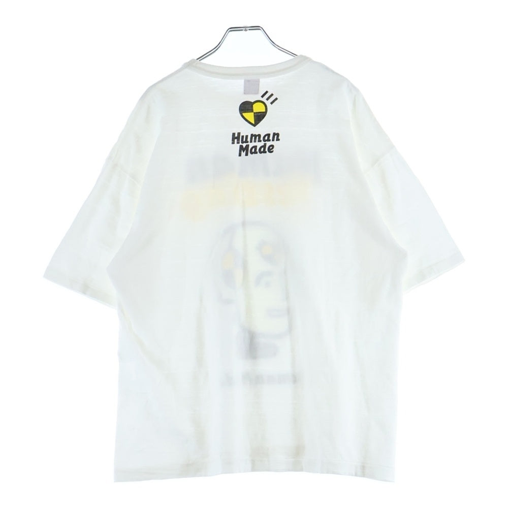 HUMAN MADE(ヒューマンメイド) ×ASAP ROCKY HUMAN TESTING TEE エイサップロッキー ロゴプリント 半袖Tシャツ カットソー ホワイト