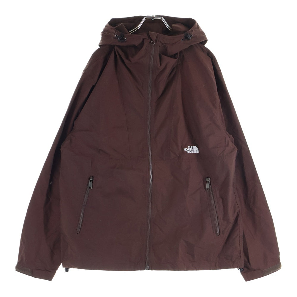 THE NORTH FACE(ザノースフェイス) COMPACT JACKET コンパクト ジャケット ダブルポケット ジップアップ フーデット マウンテンパーカー ブラウン NP72230