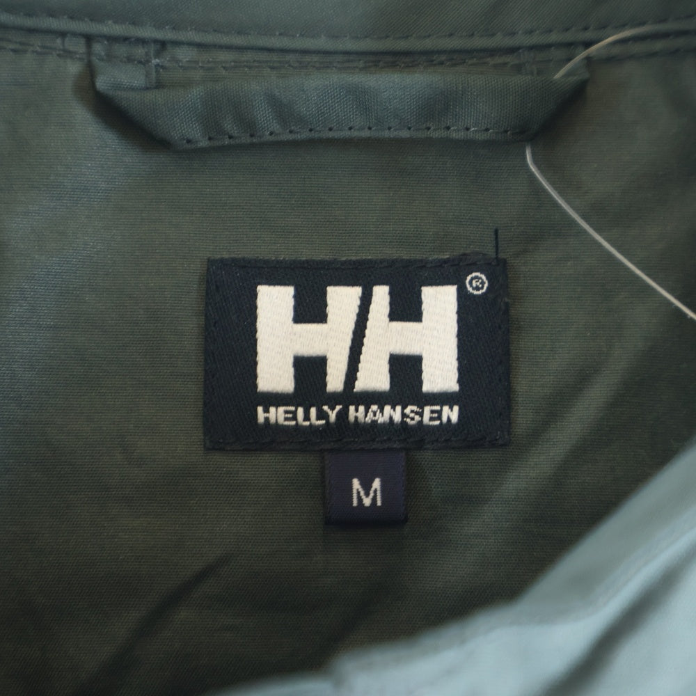 HELLY HANSEN(ヘリーハンセン) BERGEN JACKET ベルゲンジャケット ダブルポケット ジップアップ フーデットマウンテンパーカー ブラック/グリーン HOE12275