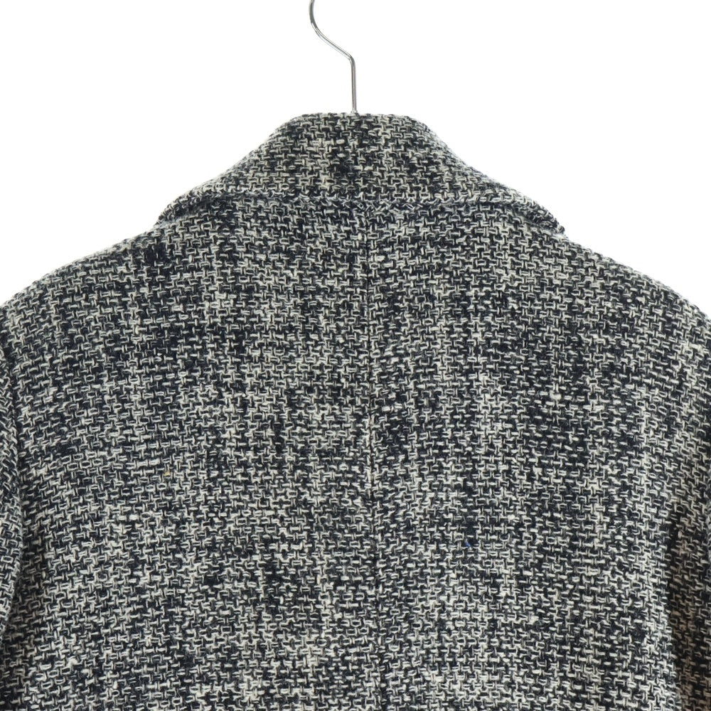 agnes b.(アニエスベー) ボタンアップ ツイード チェスターコート レディース グレー