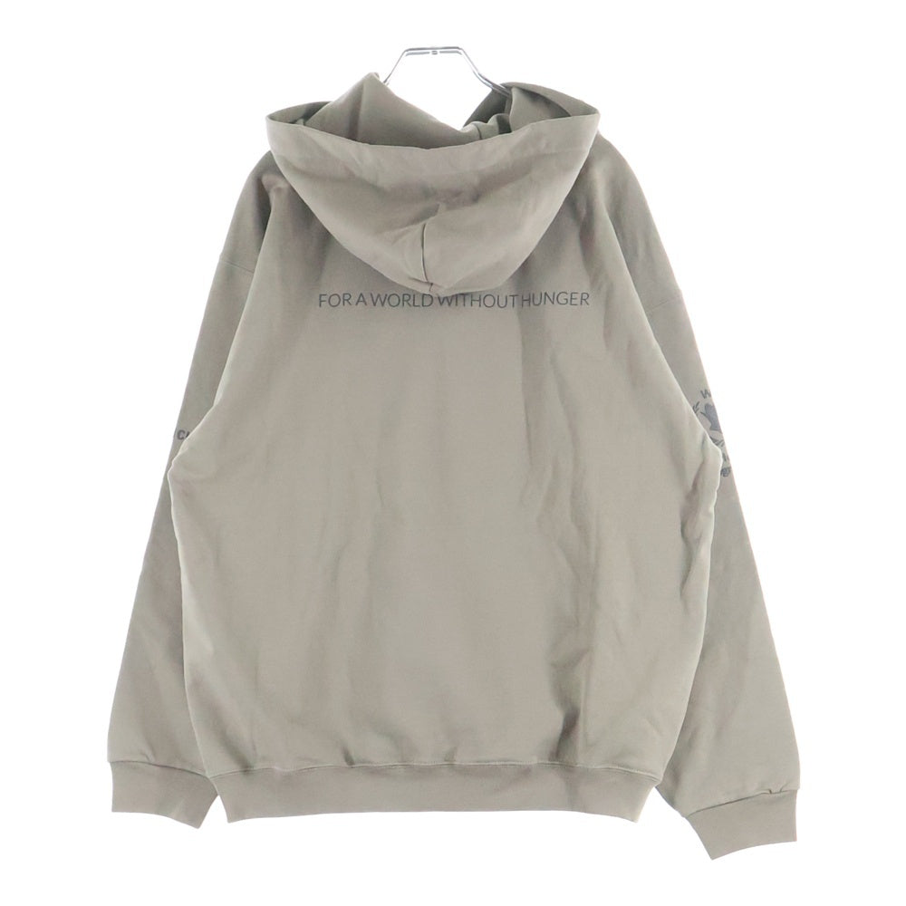 BALENCIAGA(バレンシアガ) 23SS WORLD FOOD PROGRAM HOODIE ワールド フード プログラム プルオーバースウェットパーカー フーディー ブラウン 600583 TMVL1