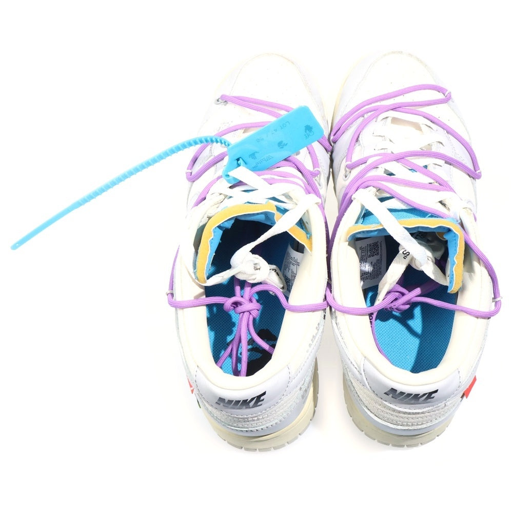 NIKE(ナイキ) ×OFF WHITE DUNK LOW オフホワイト ダンク ローカットスニーカー マルチカラー US10/28cm DM1602-125