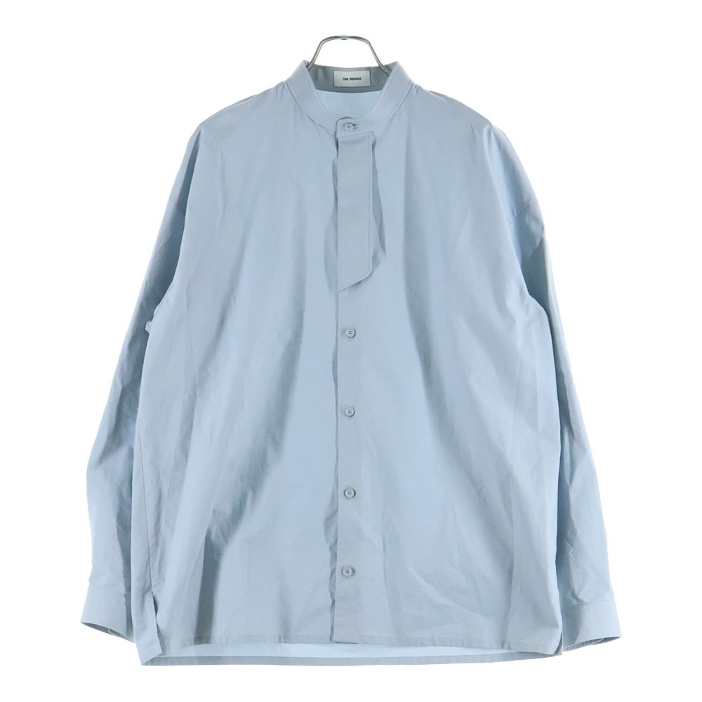 THE RERACS(ザ リラクス) 22AW VINTAGE FINX COTTON PLACKET SHIRT ヴィンテージ フィンクス コットン プラケット 長袖シャツ ブルー 22FW-REBL-314-J
