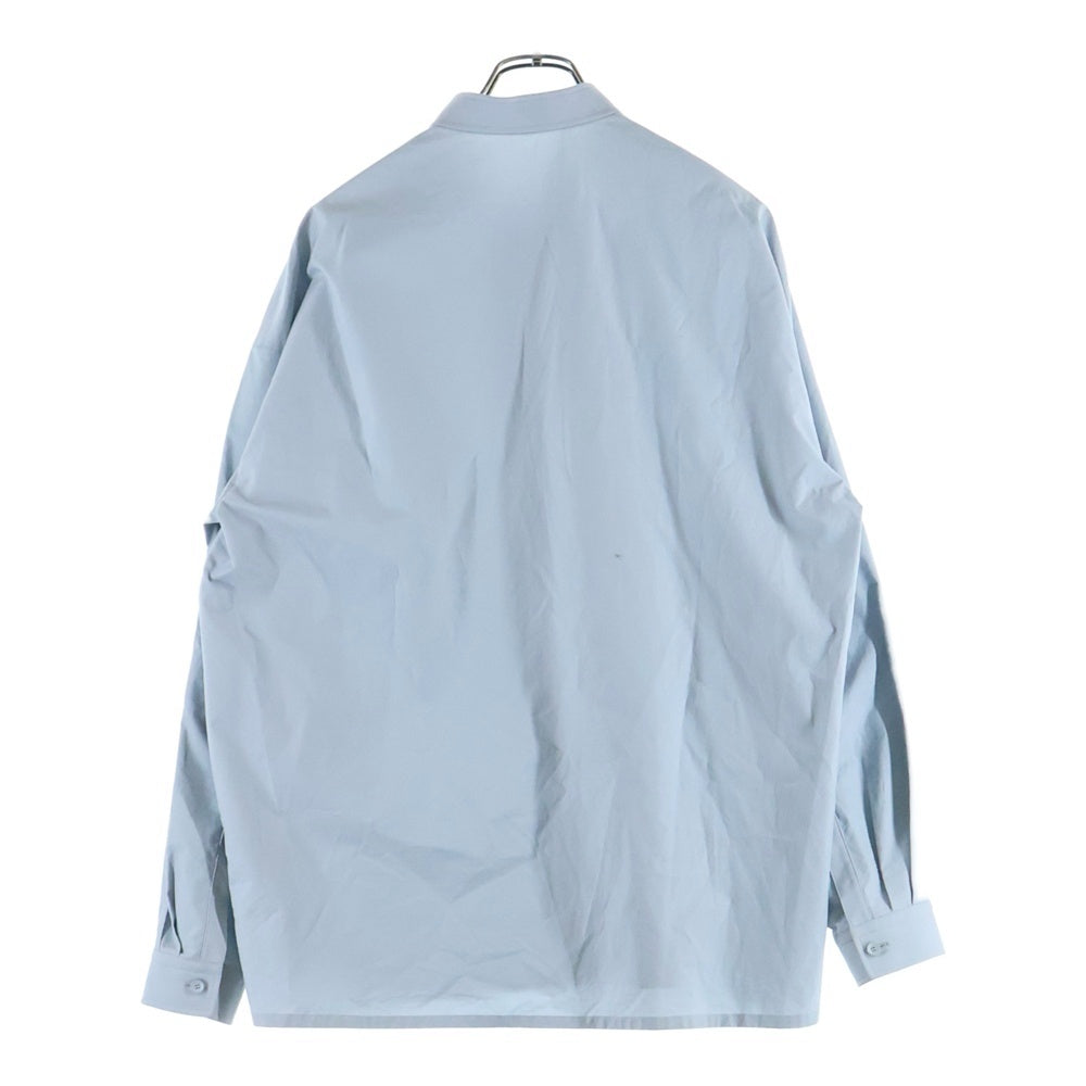 THE RERACS(ザ リラクス) 22AW VINTAGE FINX COTTON PLACKET SHIRT ヴィンテージ フィンクス コットン プラケット 長袖シャツ ブルー 22FW-REBL-314-J