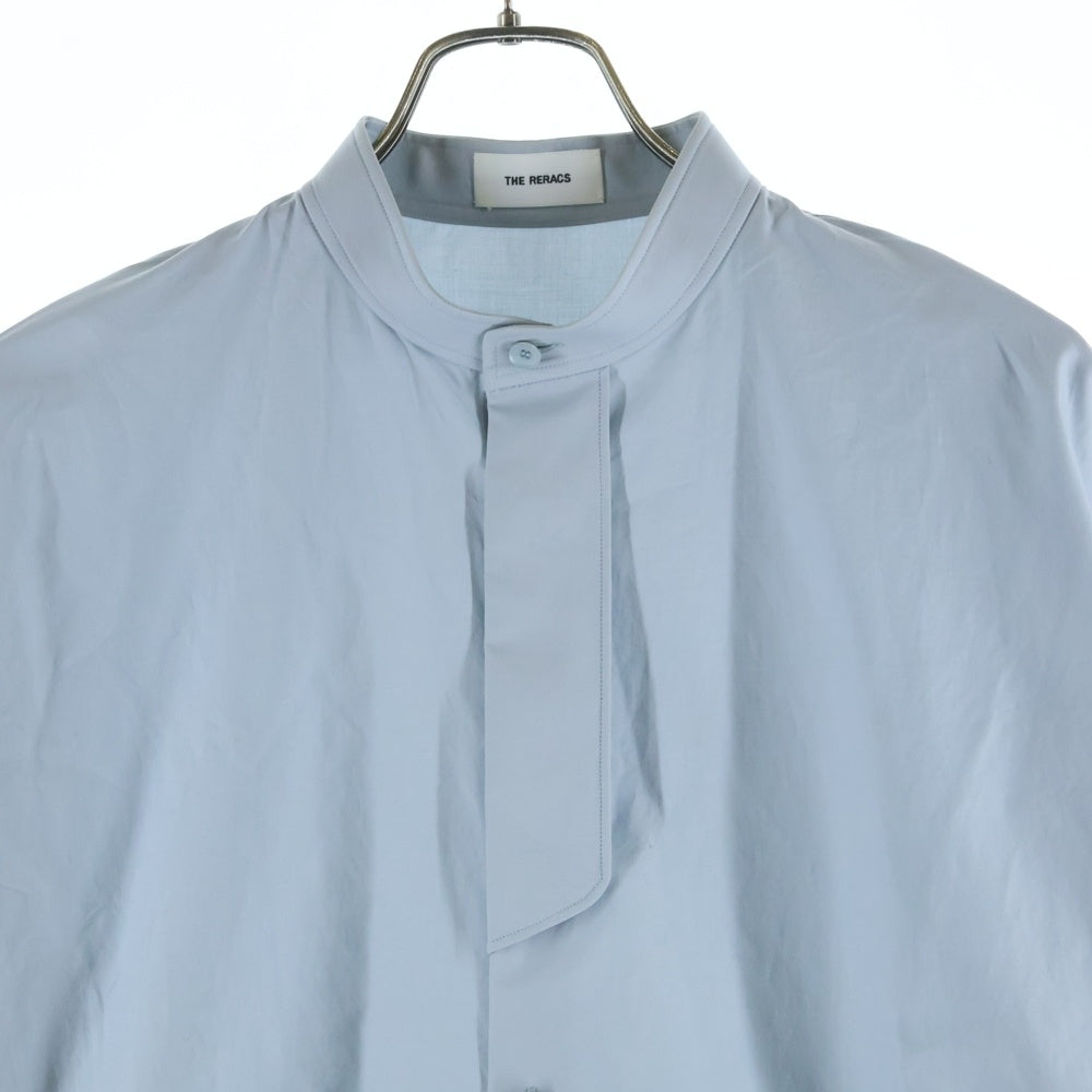 THE RERACS(ザ リラクス) 22AW VINTAGE FINX COTTON PLACKET SHIRT ヴィンテージ フィンクス コットン プラケット 長袖シャツ ブルー 22FW-REBL-314-J