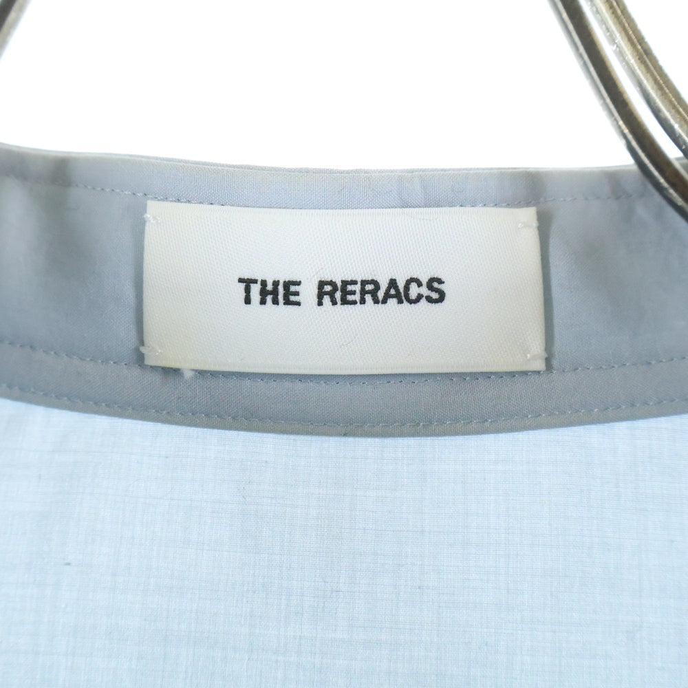 THE RERACS(ザ リラクス) 22AW VINTAGE FINX COTTON PLACKET SHIRT ヴィンテージ フィンクス コットン プラケット 長袖シャツ ブルー 22FW-REBL-314-J