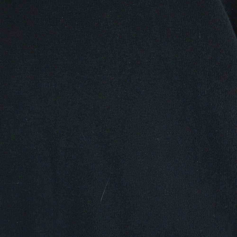 Graphpaper(グラフペーパー) 24SS PIECE DYED HIGH GAUGE KNIT OVERSIZED CREW NECK ピースダイド オーバーサイズ クルーネック ハイゲージニット セーター ブラック/ホワイト GU241-80251C