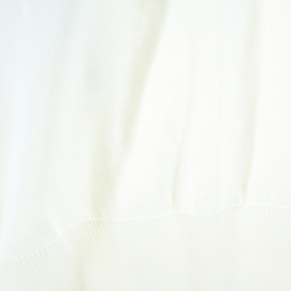 Graphpaper(グラフペーパー) 24SS PIECE DYED HIGH GAUGE KNIT OVERSIZED CREW NECK ピースダイド オーバーサイズ クルーネック ハイゲージニット セーター ブラック/ホワイト GU241-80251C