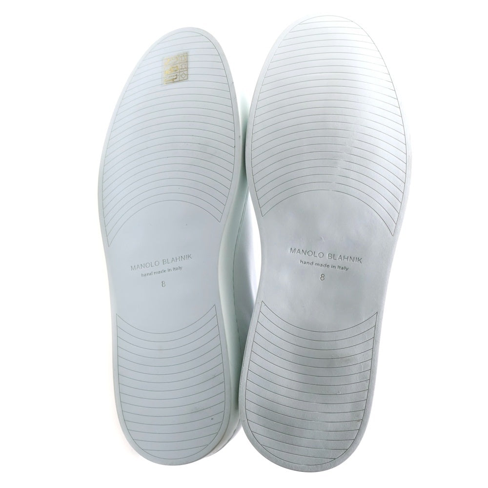 MANOLO BLAHNIK(マノロブラニク) SEMANADO セマナド レザー ローカットスニーカー ホワイト 322-2228-0001