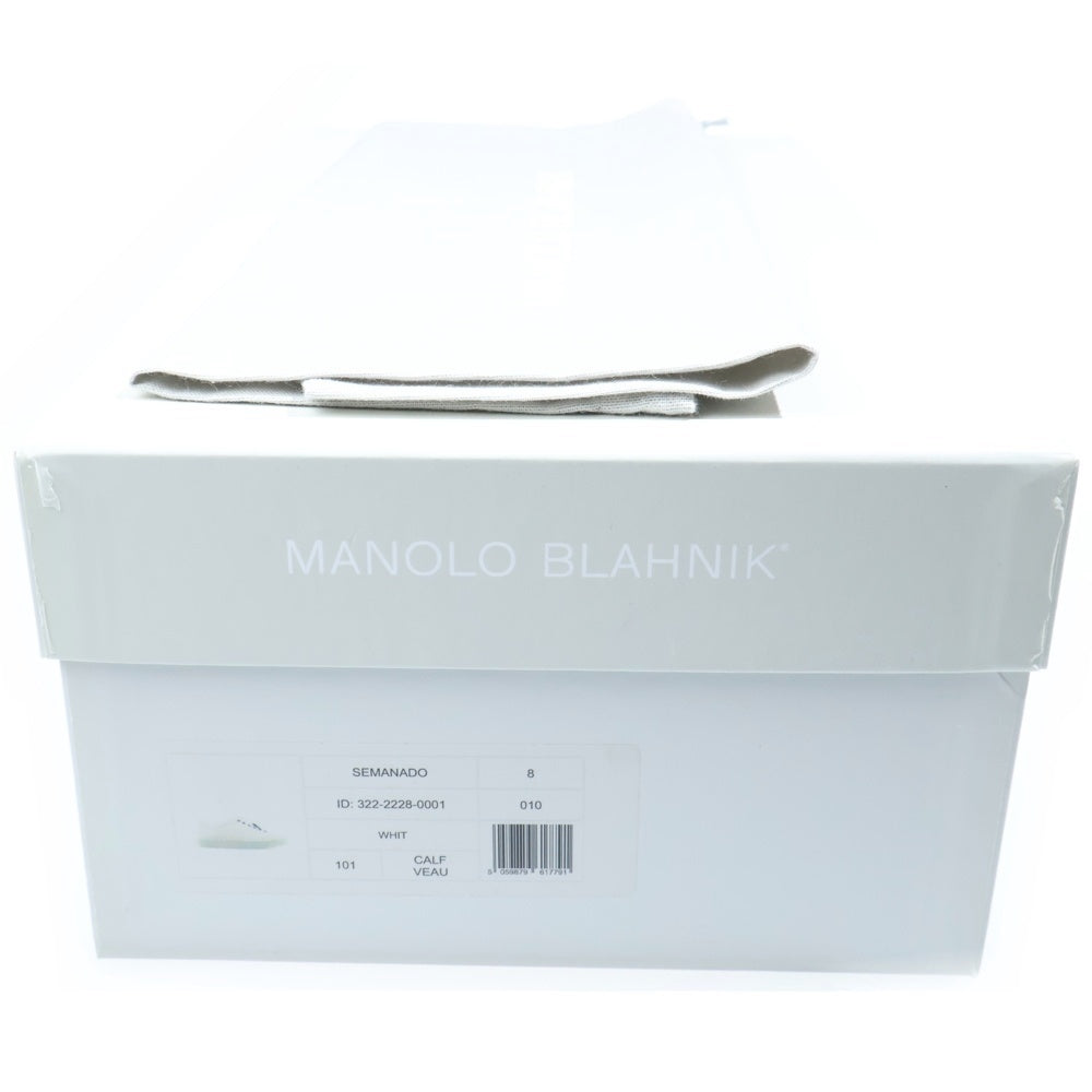 MANOLO BLAHNIK(マノロブラニク) SEMANADO セマナド レザー ローカットスニーカー ホワイト 322-2228-0001