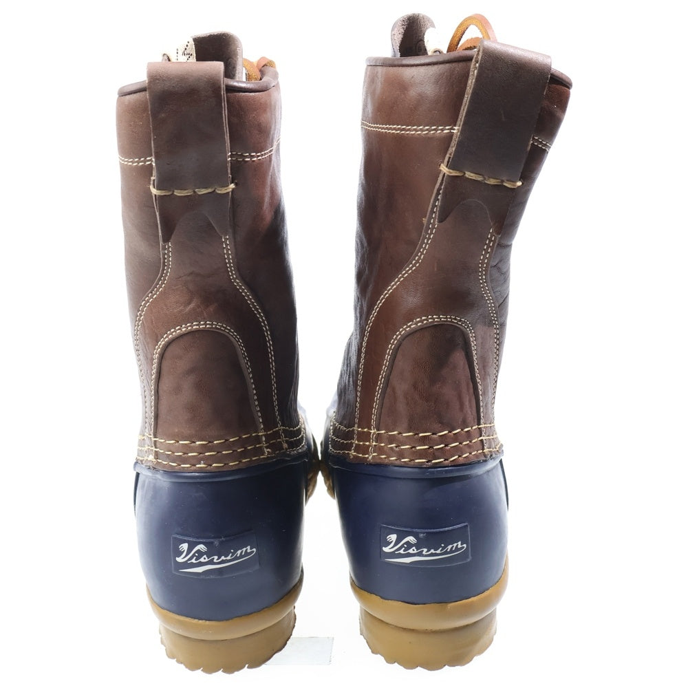VISVIM(ヴィスヴィム) 24SS DECOY D.BOOTS-FOLK デコイ ダック フォルク レースアップ ハイカットブーツ ブラウン/ネイビー 0124102002011