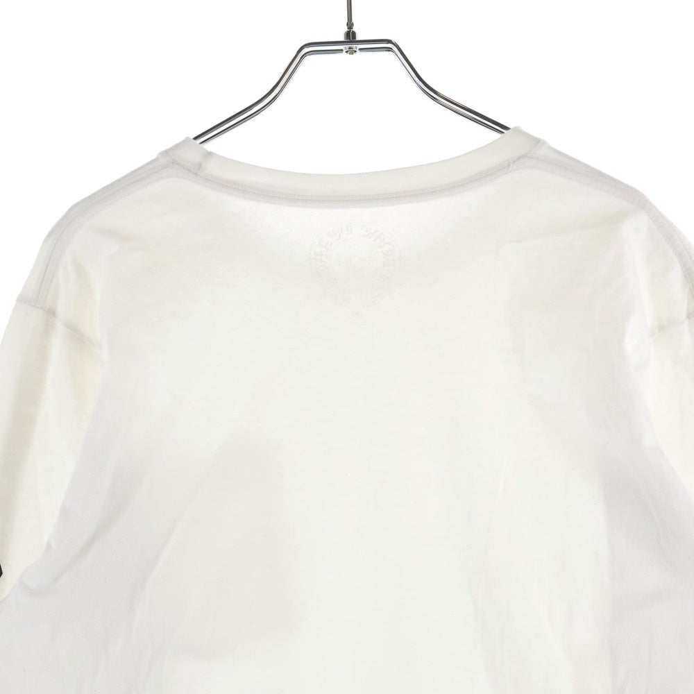 CHROME HEARTS(クロムハーツ) Neck Logo ネックロゴ アームプリント ロングスリーブ L/S 長袖 ポケットTシャツ カットソー ホワイト