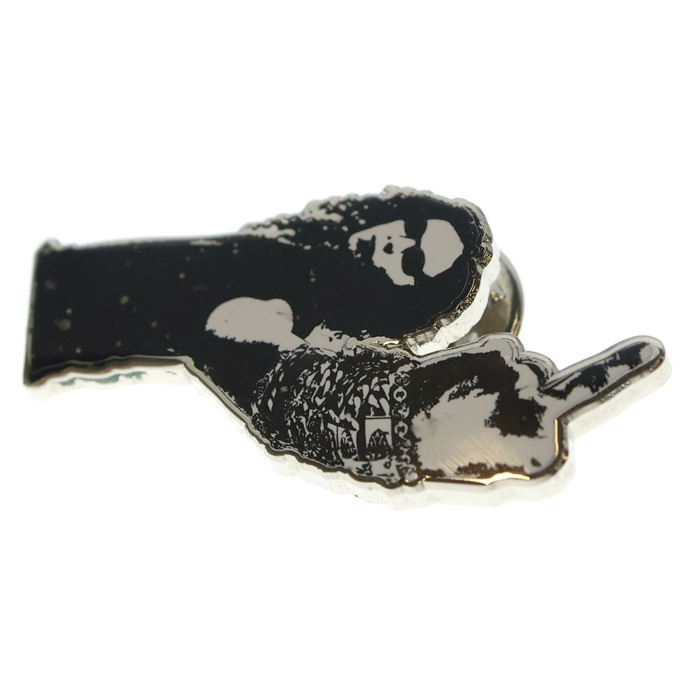 CHROME HEARTS(クロムハーツ) Middle Finger Pin リチャードスターク ミドルフィンガー ピンバッチ ブラック/ホワイト