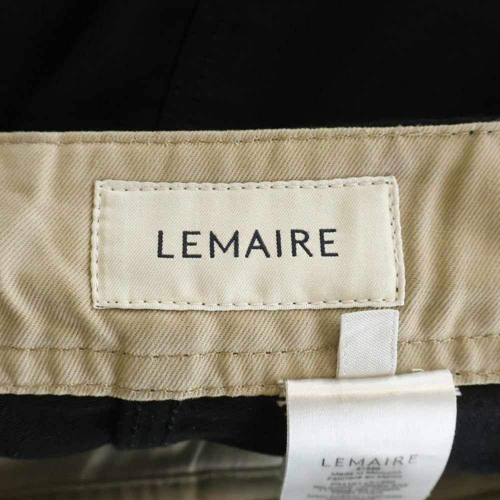 LEMAIRE(ルメール) TWISTED WORKWEAR PANTS ツイステッド ワークウェアパンツ ジップフライパンツ ブラック PA1161 LF1300