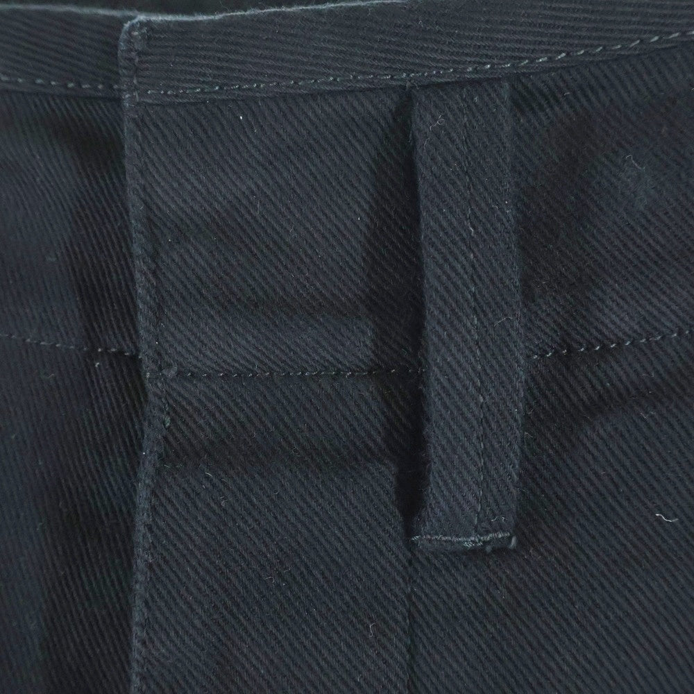 LEMAIRE(ルメール) 25SS PLEATED CARROT PANTS プリーツ キャロットパンツ サイドアジャスター付チノパンツ ブラック PA1194 LF1365