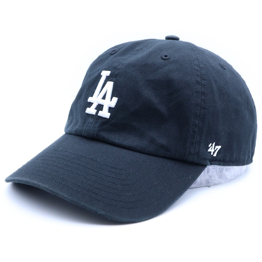NO BRAND(ノーブランド) sporty&Rich (スポーティアンドリッチ) LA HAT FADED BLACK エルエーハット フェイデッドブラック 6パネルベースボールキャップ 帽子
