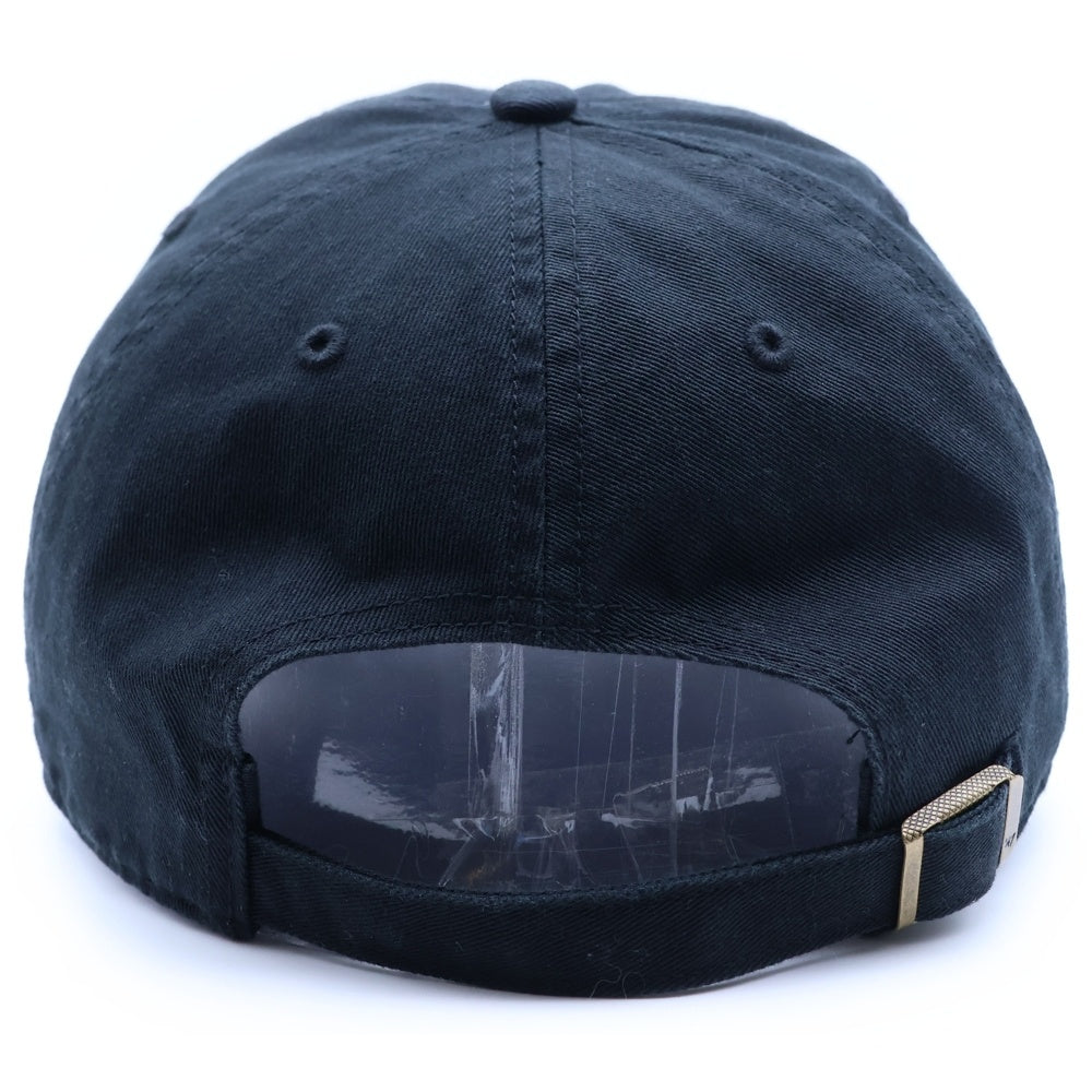 NO BRAND(ノーブランド) sporty&Rich (スポーティアンドリッチ) LA HAT FADED BLACK エルエーハット フェイデッドブラック 6パネルベースボールキャップ 帽子