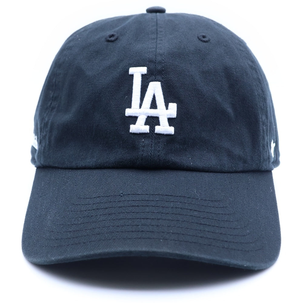 NO BRAND(ノーブランド) sporty&Rich (スポーティアンドリッチ) LA HAT FADED BLACK エルエーハット フェイデッドブラック 6パネルベースボールキャップ 帽子