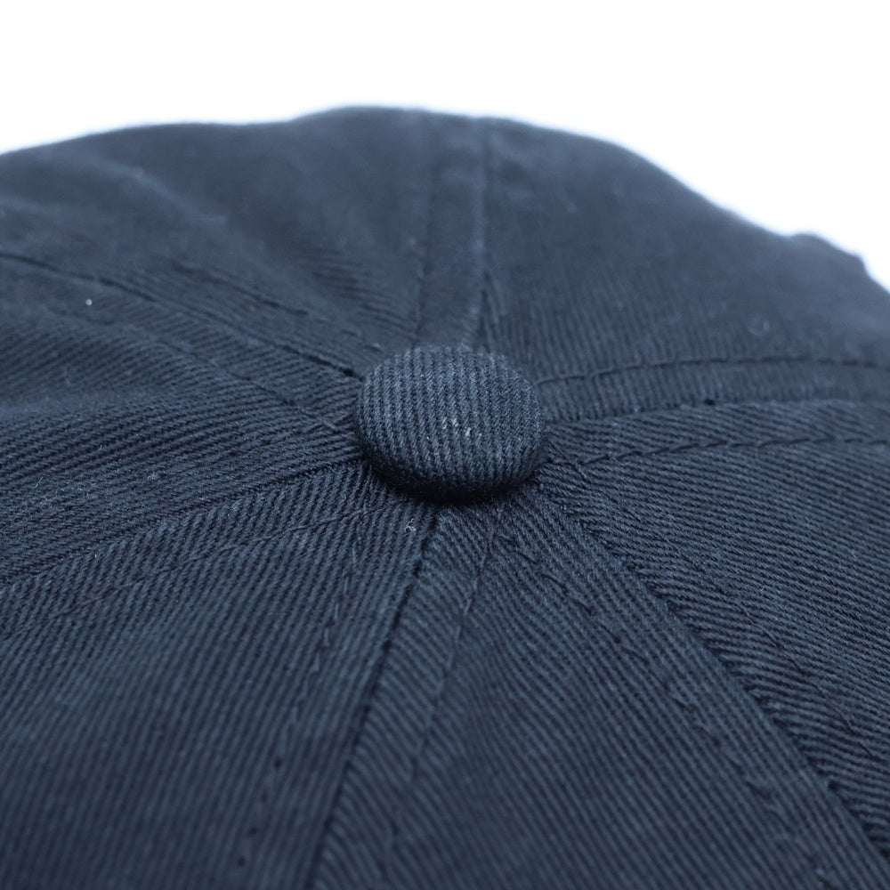 NO BRAND(ノーブランド) sporty&Rich (スポーティアンドリッチ) LA HAT FADED BLACK エルエーハット フェイデッドブラック 6パネルベースボールキャップ 帽子