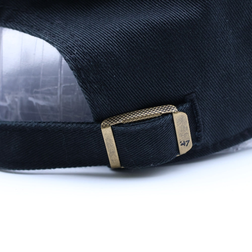 NO BRAND(ノーブランド) sporty&Rich (スポーティアンドリッチ) LA HAT FADED BLACK エルエーハット フェイデッドブラック 6パネルベースボールキャップ 帽子