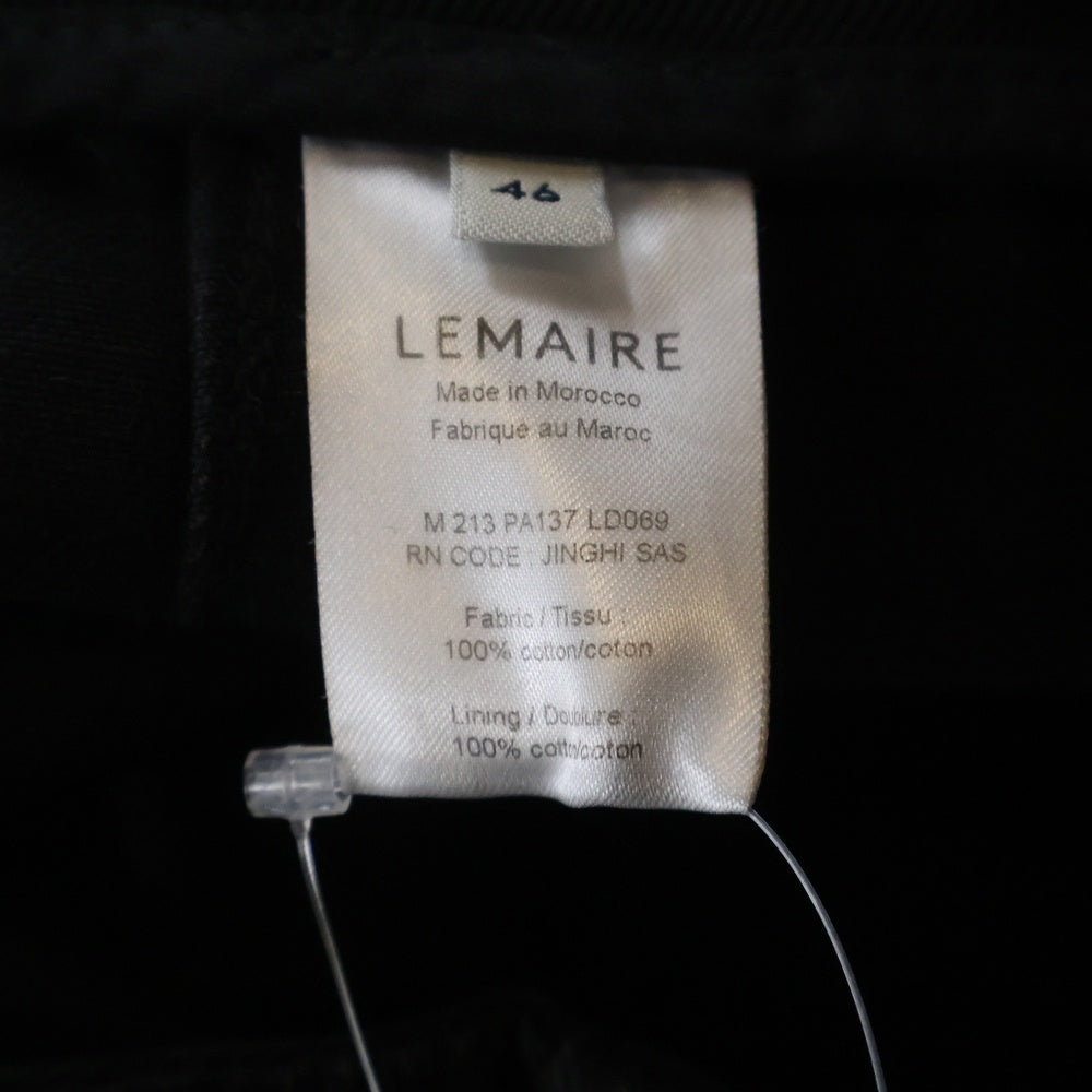 LEMAIRE(ルメール) 21AW TWISTED BELTED PANTS ツイステッド ベルテッド ジップフライデニムパンツ ブラック M213 PA137 LD069