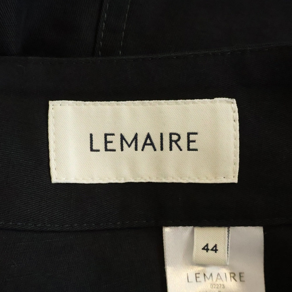 LEMAIRE(ルメール) BIG CHINO PANTS リネン混 ビッグチノパンツ ブラック PA1207 LF1350