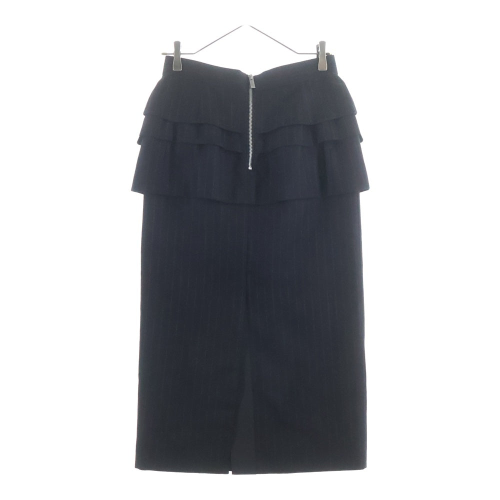 Sacai(サカイ) 23AW Chalk Stripe Skirt チョークストライプ スカート レディース ブラック 23-06991