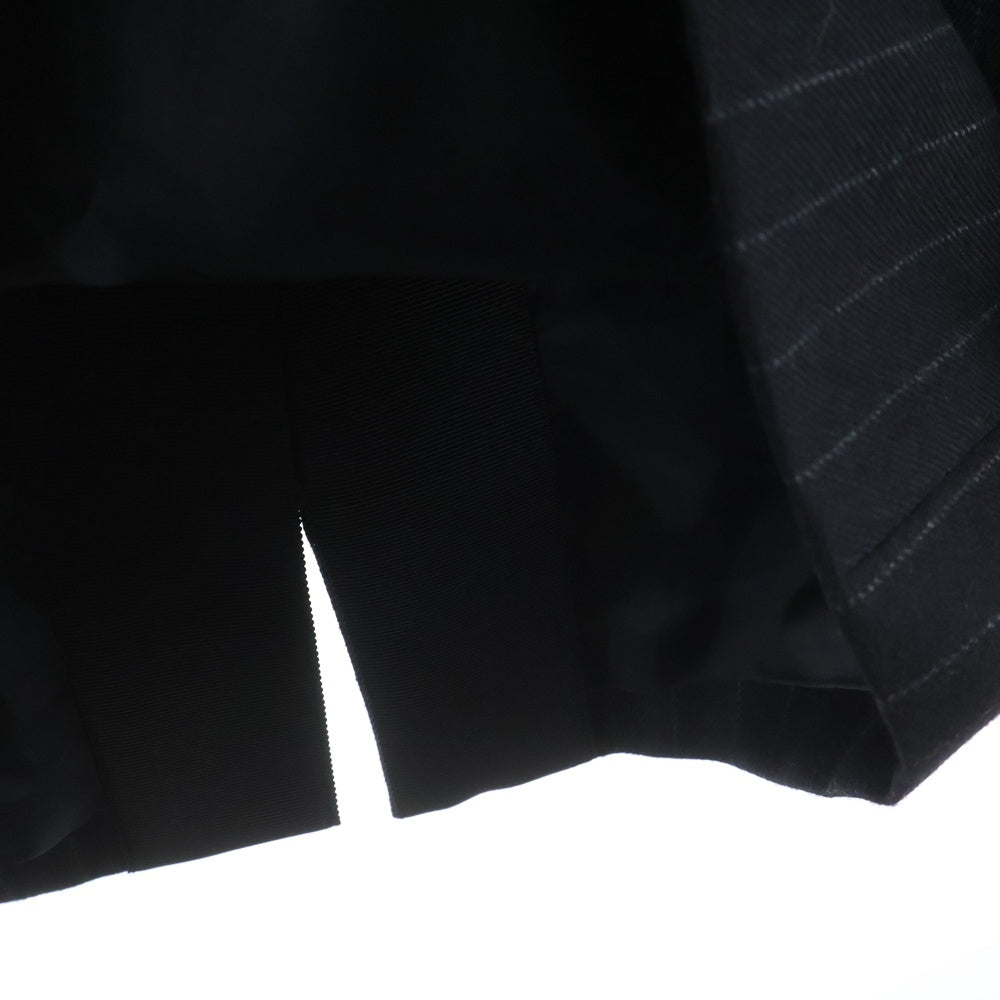 Sacai(サカイ) 23AW Chalk Stripe Skirt チョークストライプ スカート レディース ブラック 23-06991