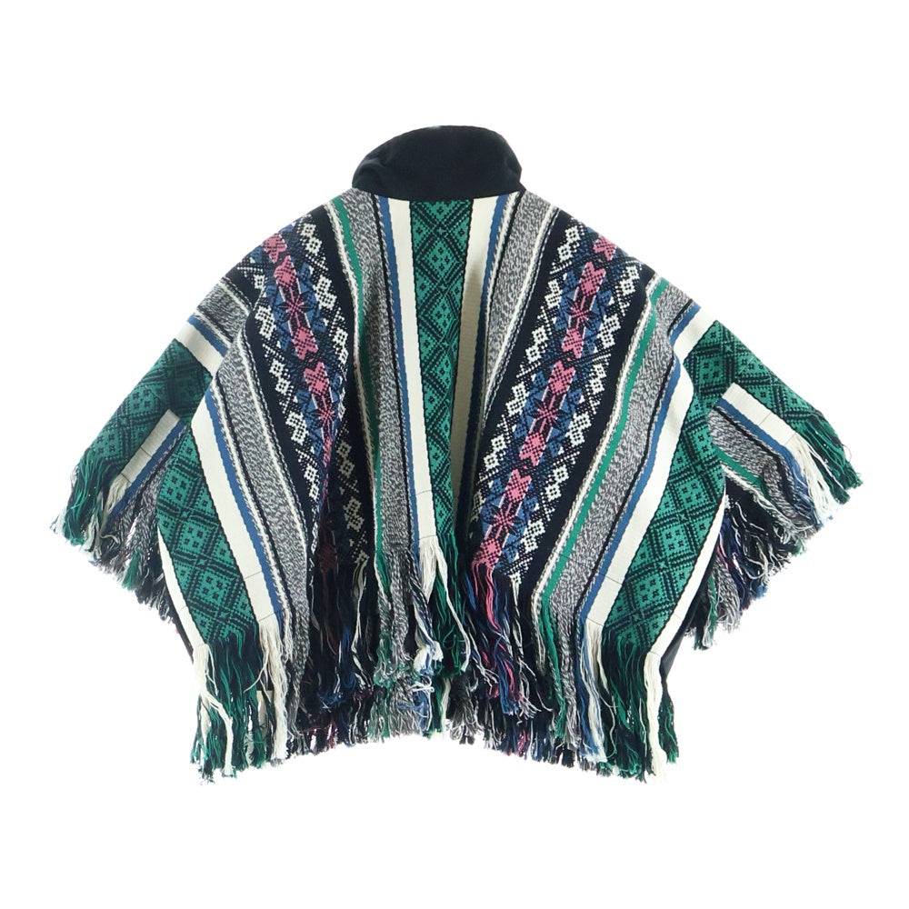 Sacai(サカイ) 22SS Rug Jacquard Blouson ラグ ジャガード フリンジ ブルゾン マルチカラー レディース 22-05993