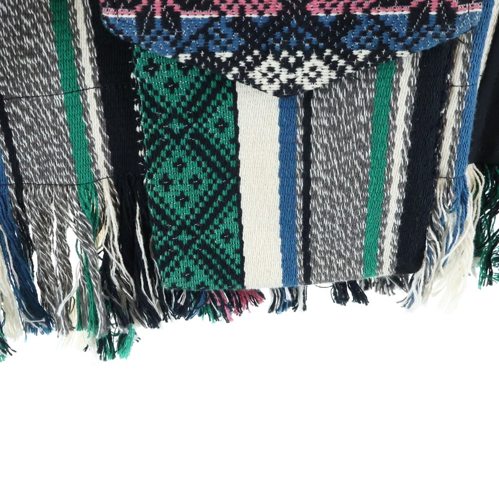 Sacai(サカイ) 22SS Rug Jacquard Blouson ラグ ジャガード フリンジ