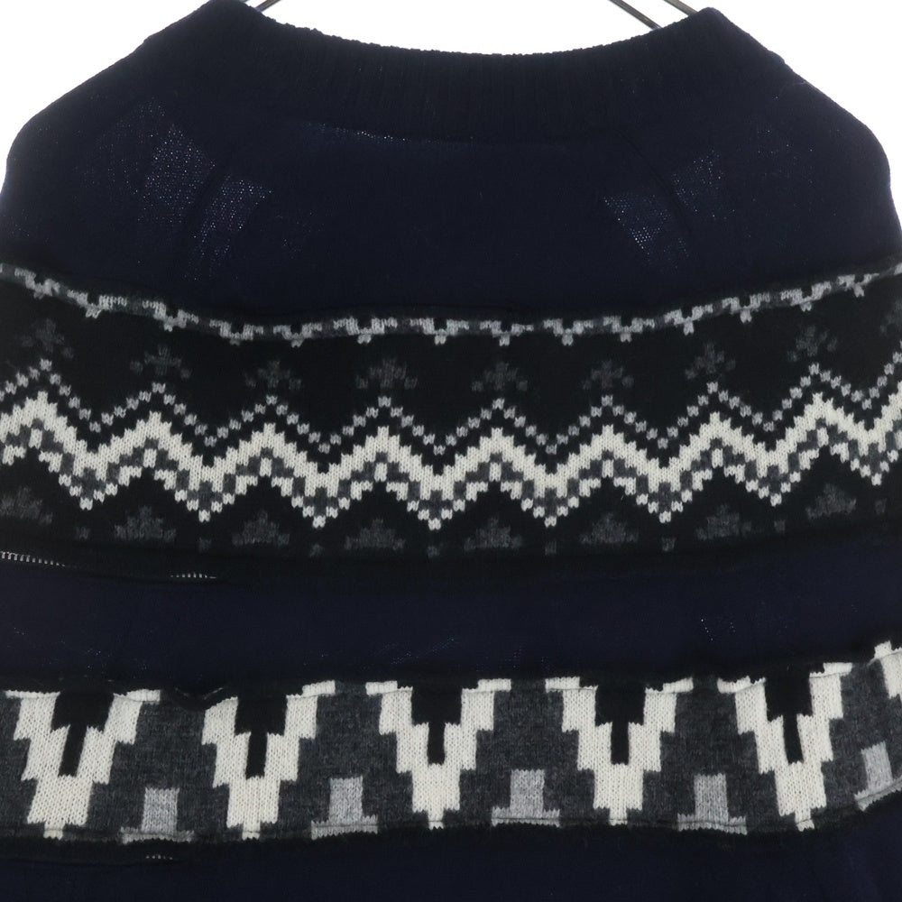 Sacai(サカイ) 19AW ジップドッキングデザイン ニット ロング