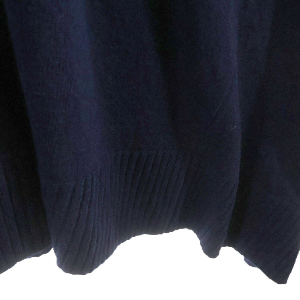 Sacai(サカイ) 19AW ジップドッキングデザイン ニット ロングワンピース ネイビー レディース 19-04741