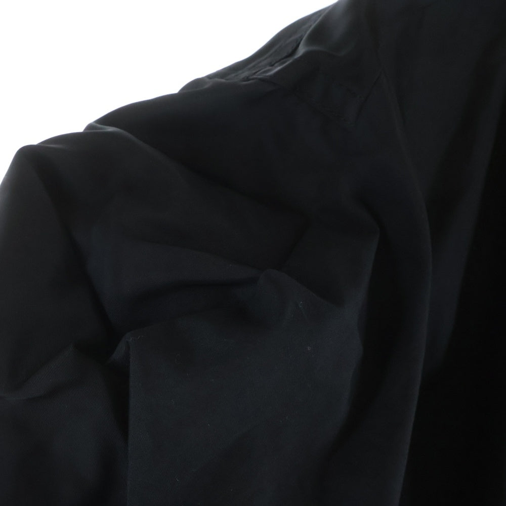 Sacai(サカイ) 22SS Nylon Twill Mix Dress ナイロン ツイル ミックスドレス 半袖ワンピース ブラック レディース 22-06069