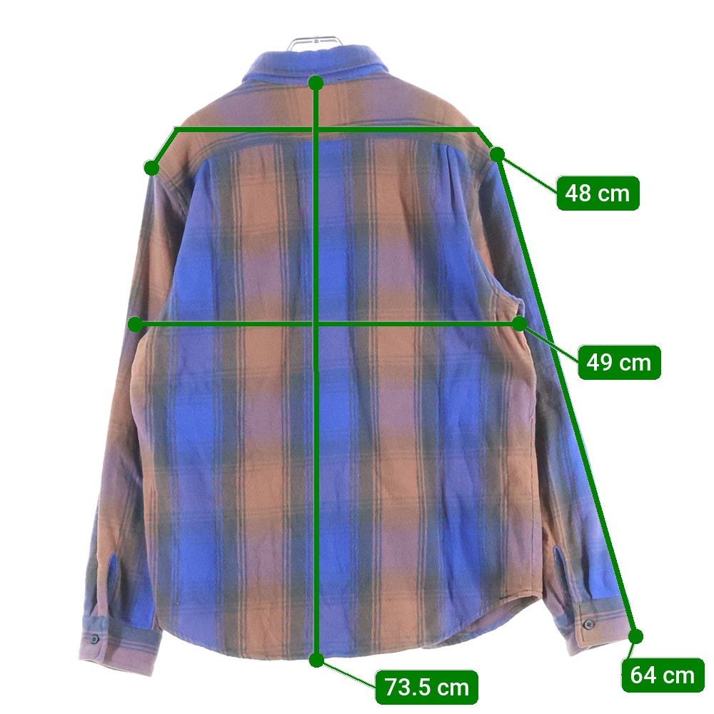 SUPREME(シュプリーム) 19AW Heavyweight Flannel Shirt ヘビーウェイト フランネルチェック 長袖シャツ ブルー/ブラウン