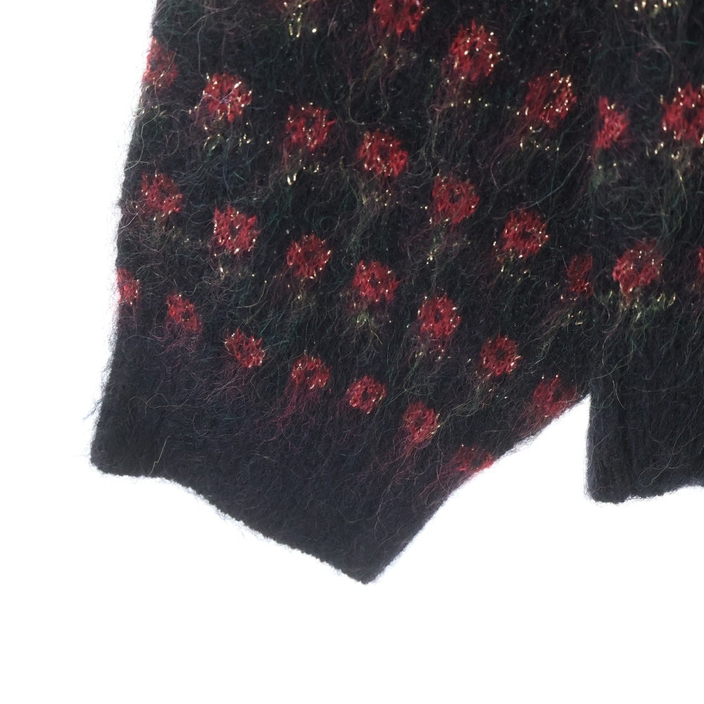 SUPREME(シュプリーム) 25AW Flowers Metallic Sweater フラワーズ メタリック ニットスウェット セーター ブラック/レッド