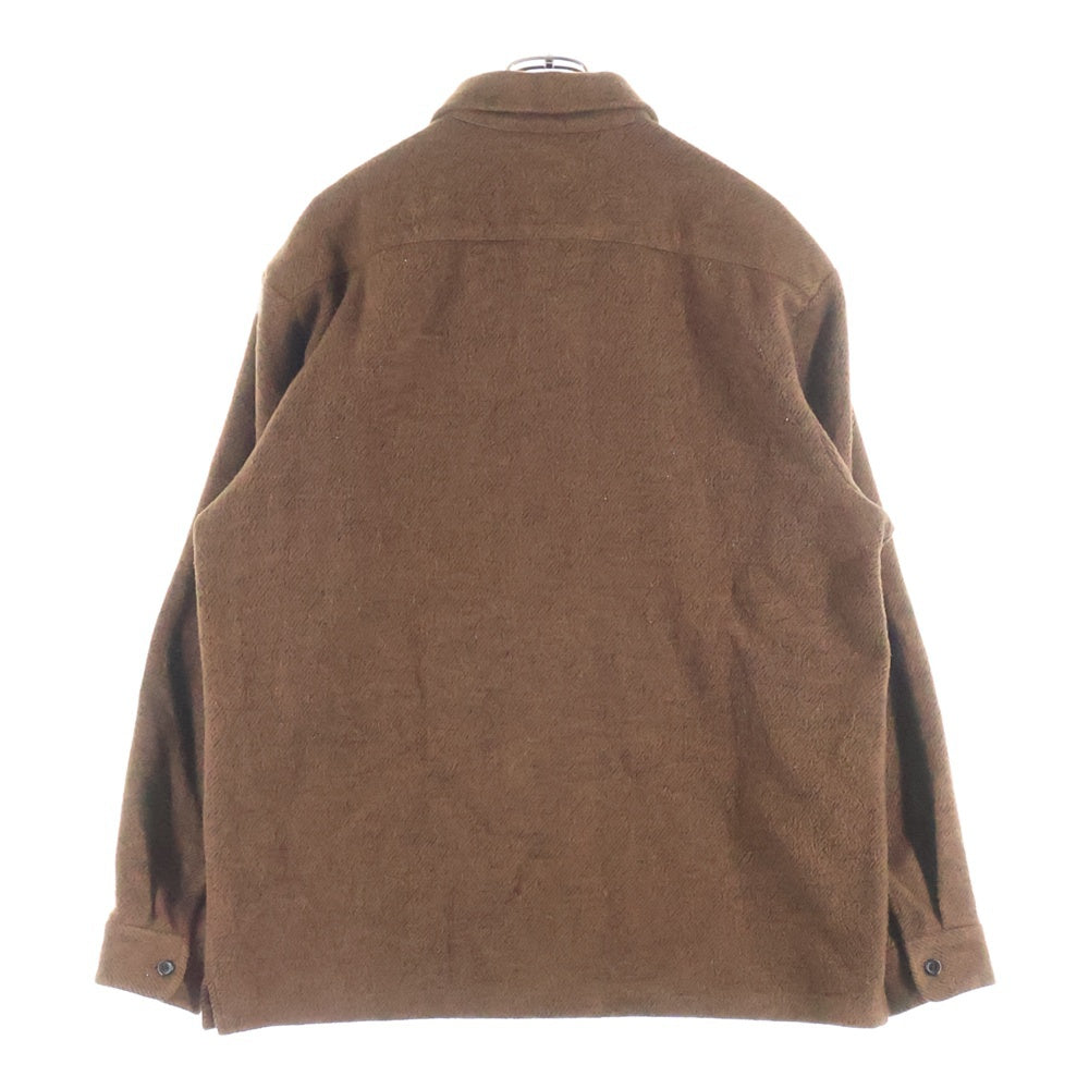 SUPREME(シュプリーム) 22AW Brushed Flannel Twill Shirt ブラッシュドフランネルツイル 長袖シャツ ブラウン
