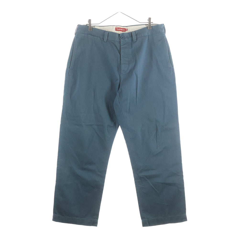SUPREME(シュプリーム) 22AW Chino Pant ピンナップガール ボタンフライチノパンツ ブルー