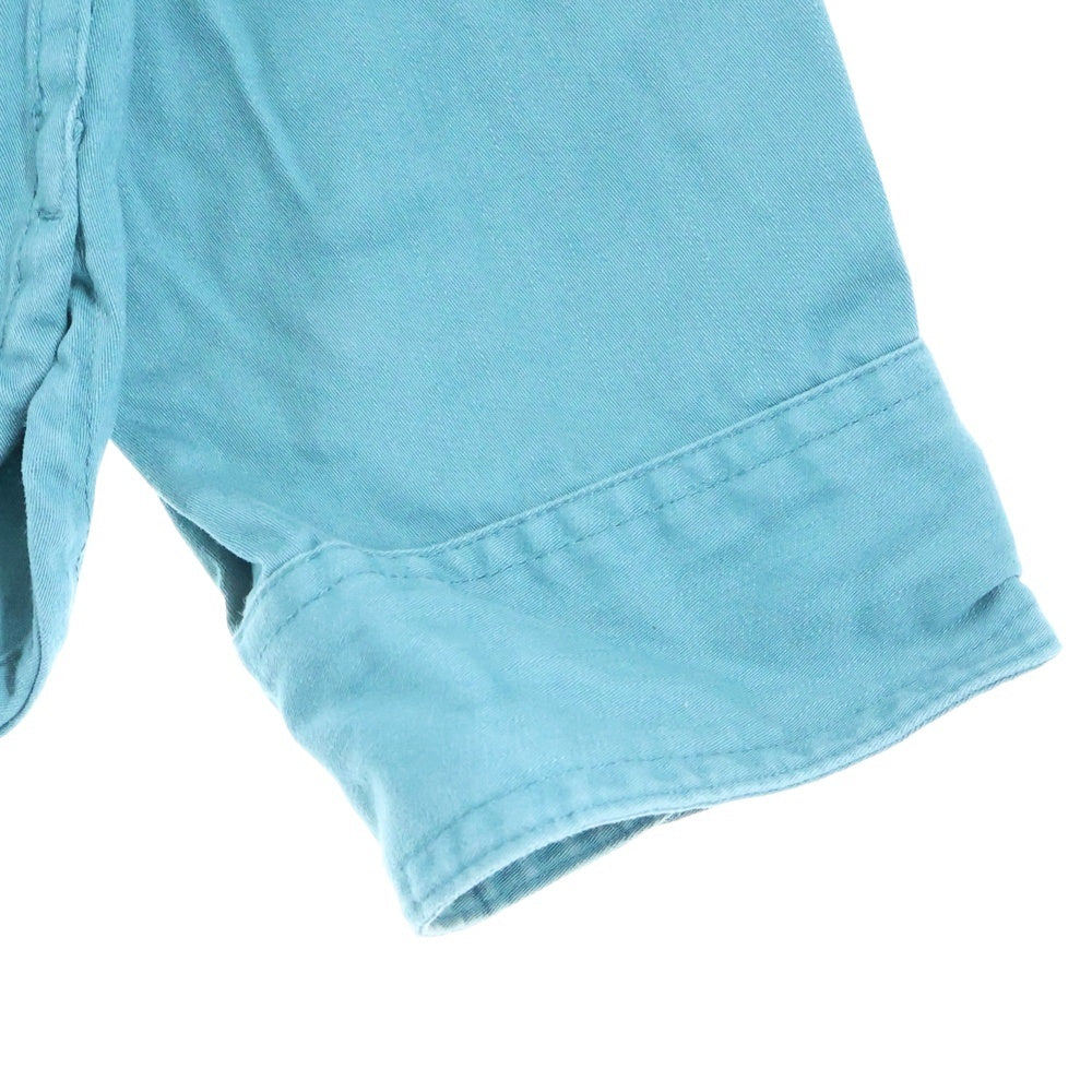 NIKE SB(ナイキエスビー) WOVEN SKATE L/S BD SHIRT 胸ロゴエンブロイダリー ウーブンスケート 長袖ボタンダウンシャツ ブルー DQ6288-379