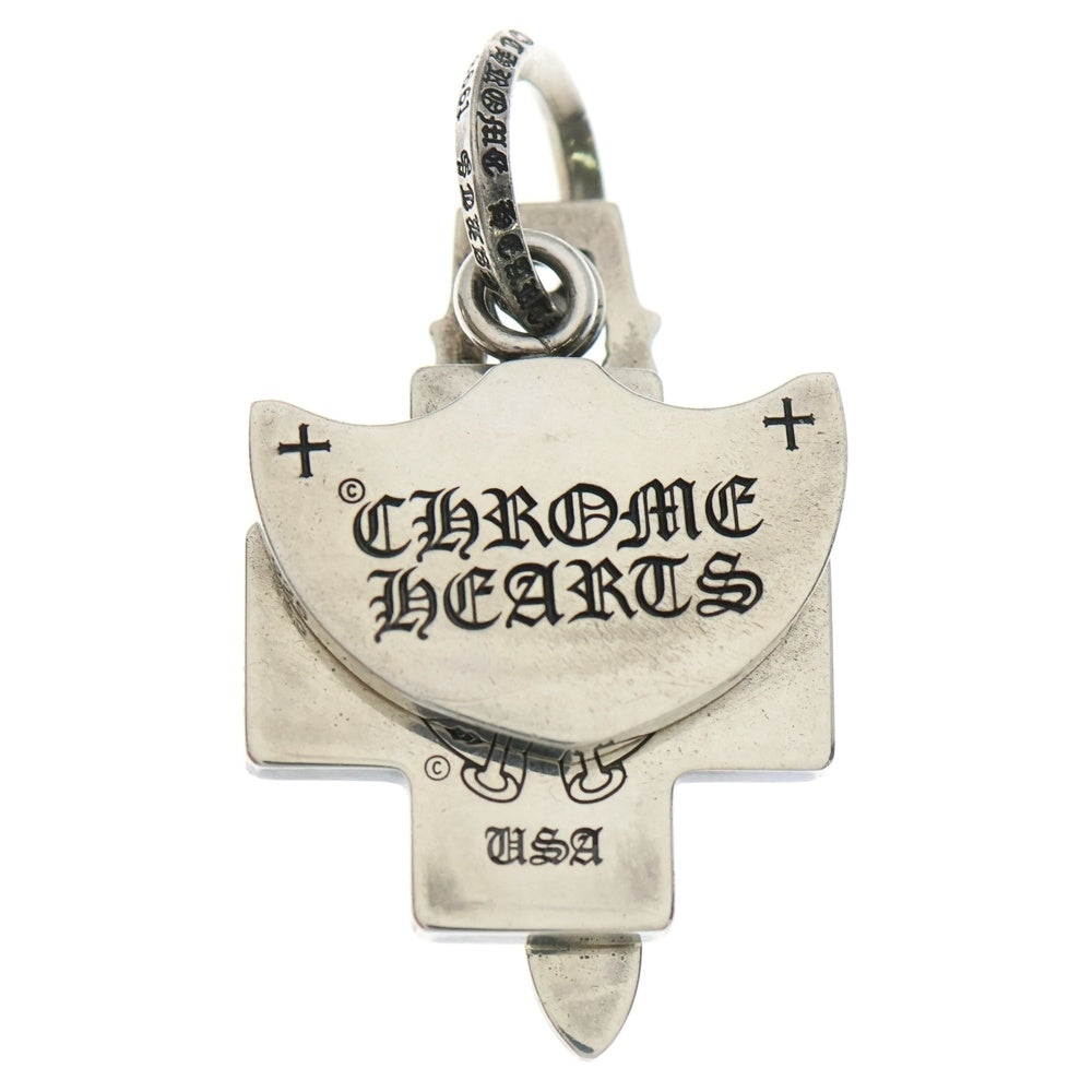 CHROME HEARTS(クロムハーツ) 3TRINKETS P/D/スリートリンケッツ Oリング PAVEダイヤ/シルバーネックレストップ