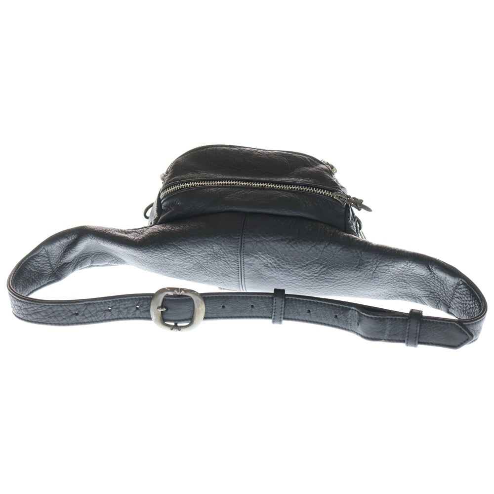 CHROME HEARTS(クロムハーツ) #1 SNAT PACK スナットパック ダガージップ ガンスリンガーベルト レザーウエストバッグ ブラック BCA378