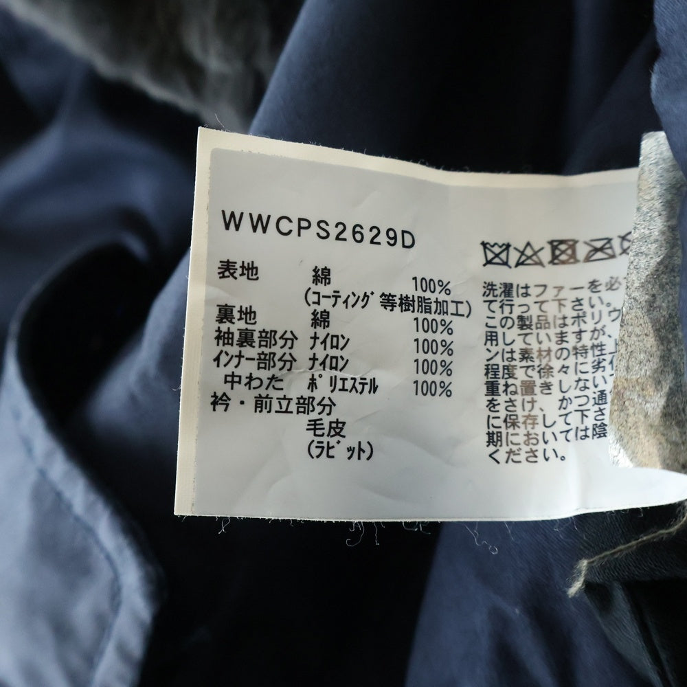 WOOLRICH(ウールリッチ) LITERARY REX PARKA リテラリーレックス ライナー付き ボアフーデッドダウンコート ジャケット ネイビー WWCPS2629D