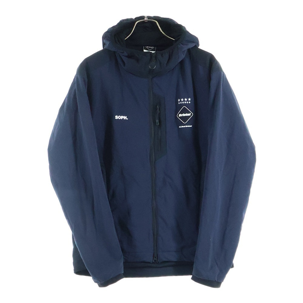 F.C.R.B./F.C.Real Bristol/FCRB(エフシーアールビー/エフシーレアルブリストル) 21AW LYCRA HOODED BLOUSON ライクラ ジップアップフーデッドジャケット ネイビー FCRB-212055