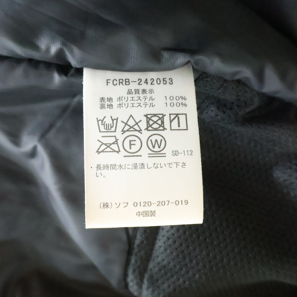 F.C.R.B.(エフシーアールビー) 24AW INSULATED VENTILATION JACKET インサレーションベンチレーションジャケット ジップアップジャケット ブラック FCRB-242053